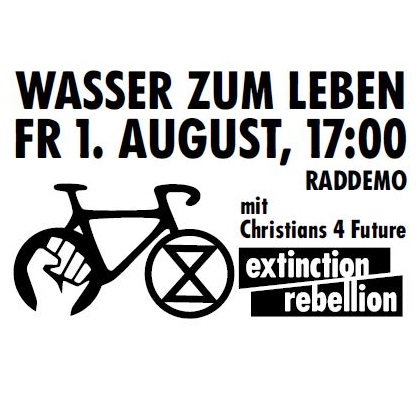 Wasser zum Leben Freitag, 1. August, 17;00 ab Opernhaus
